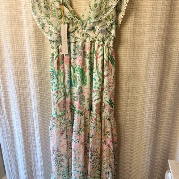 NWT House of Harlow Tiered Maxi Dress - Picture 3 of 8